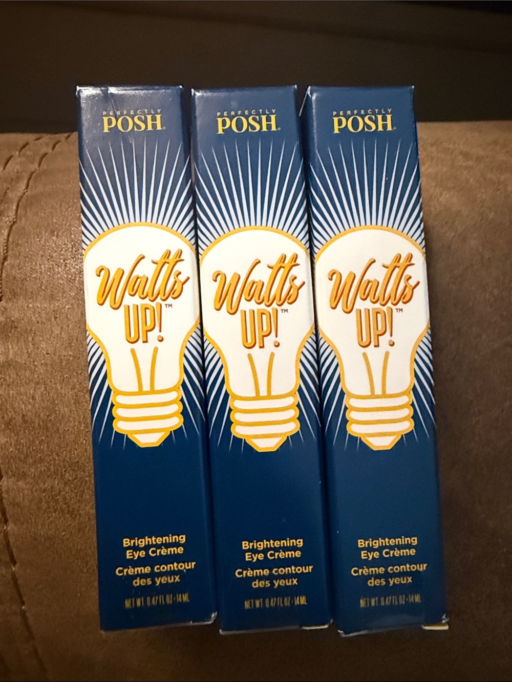 Perfectly Posh Watts Up! Brightening Eye Crème - Blue & Gold